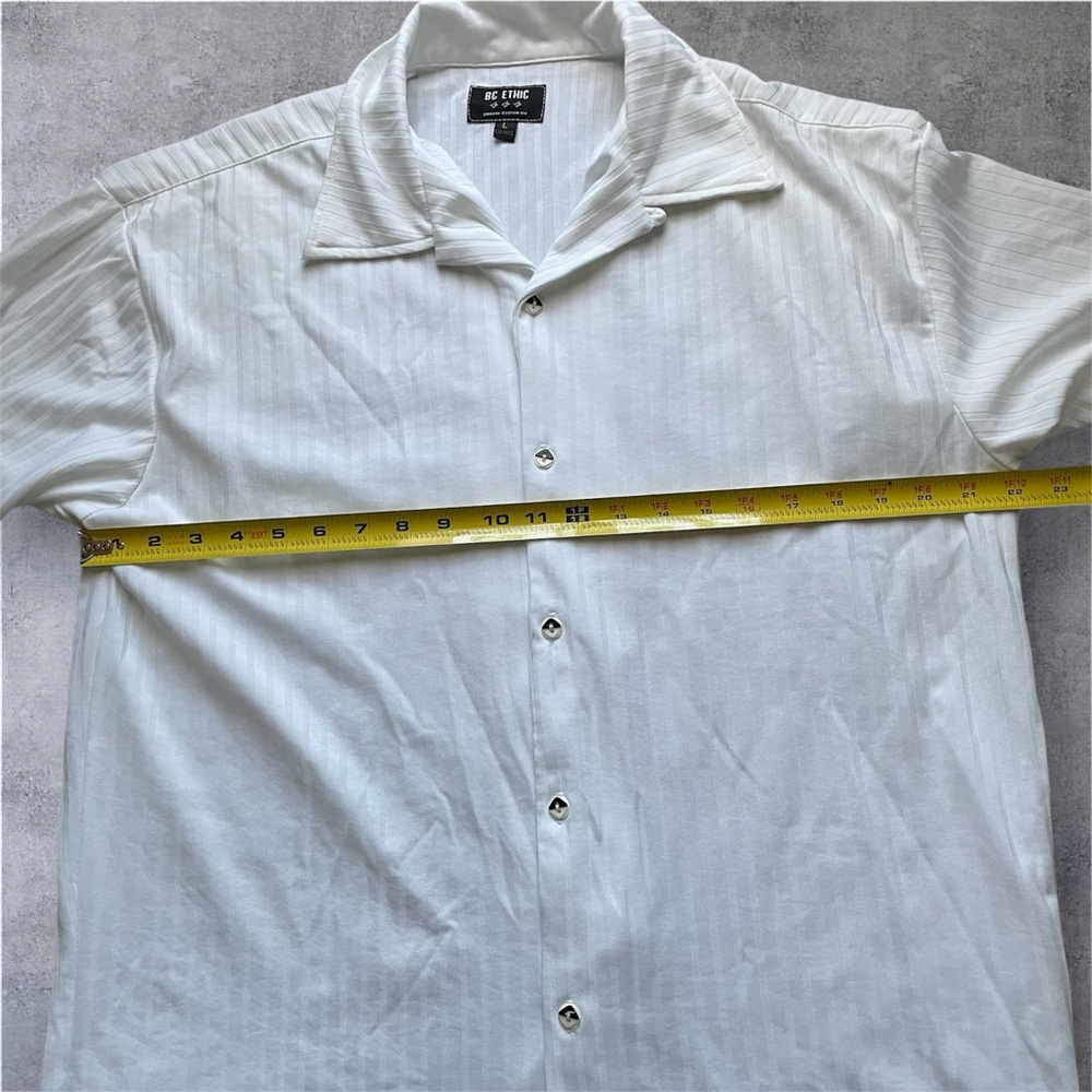 BC Ethic Vintage White Shirt, L‎ - Picture 5 of 8